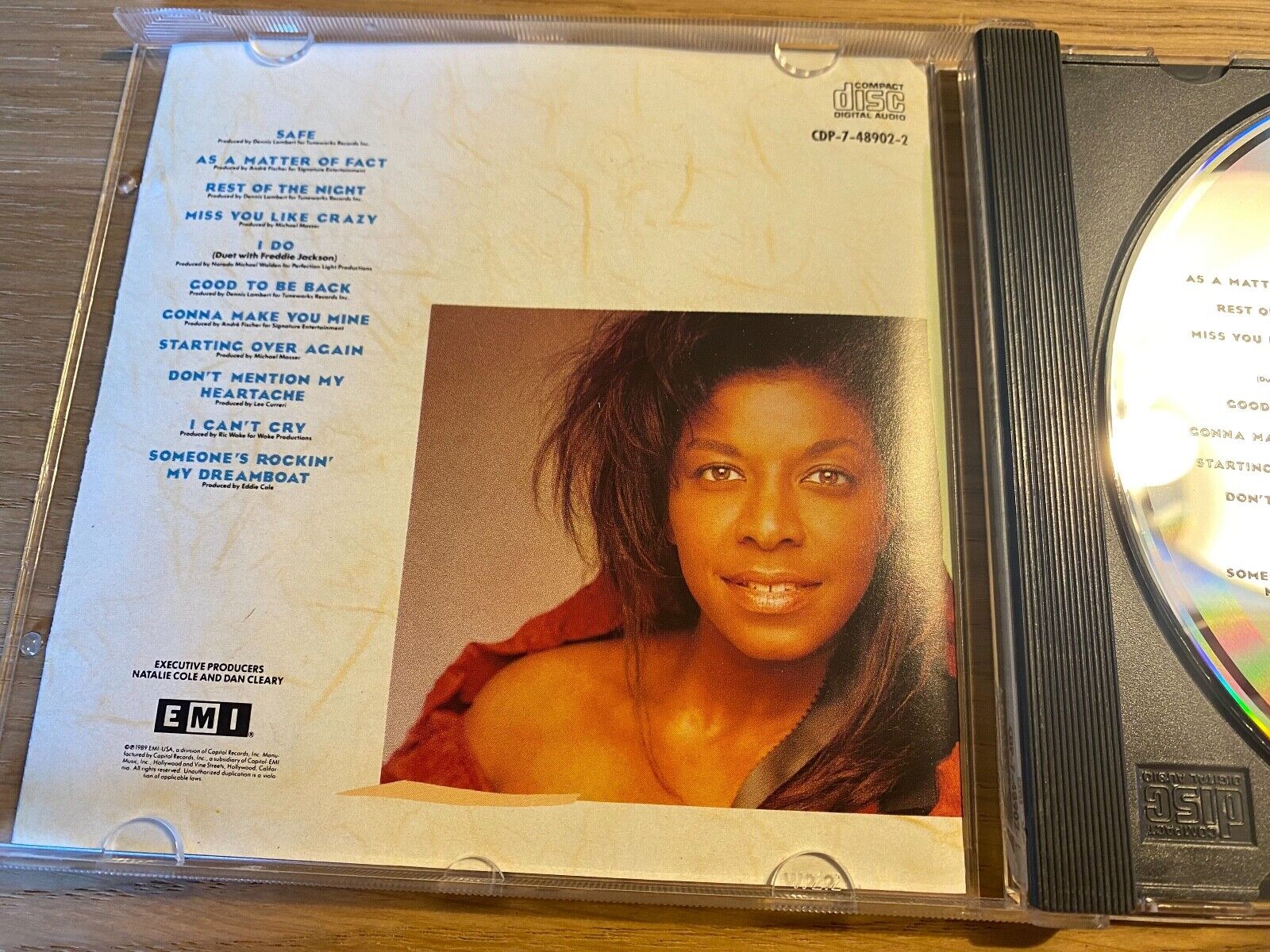 NATALIE COLE "GOOD TO BE BACK" 1989 CD ALBUM 11 TRACK RECORDS EMI RECORDS