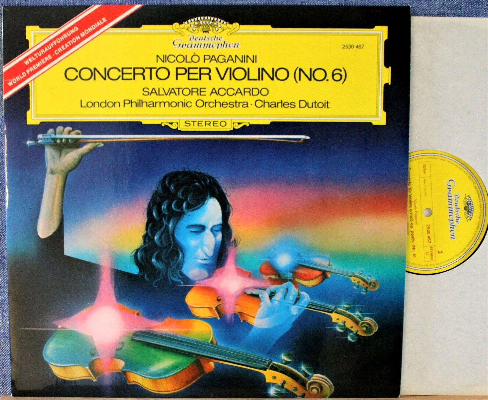 Accardo; Dutoit Paganini (Violin concerto 6) DGG 2530 467 NM