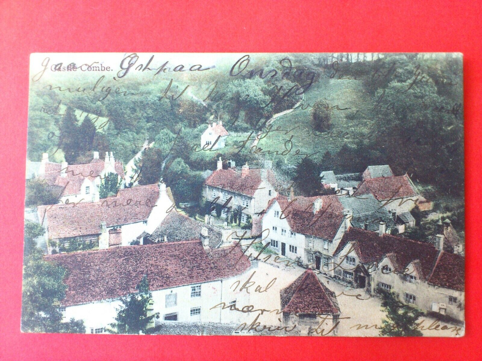 Antique Postcard UKCastle Combe Posted in 1906