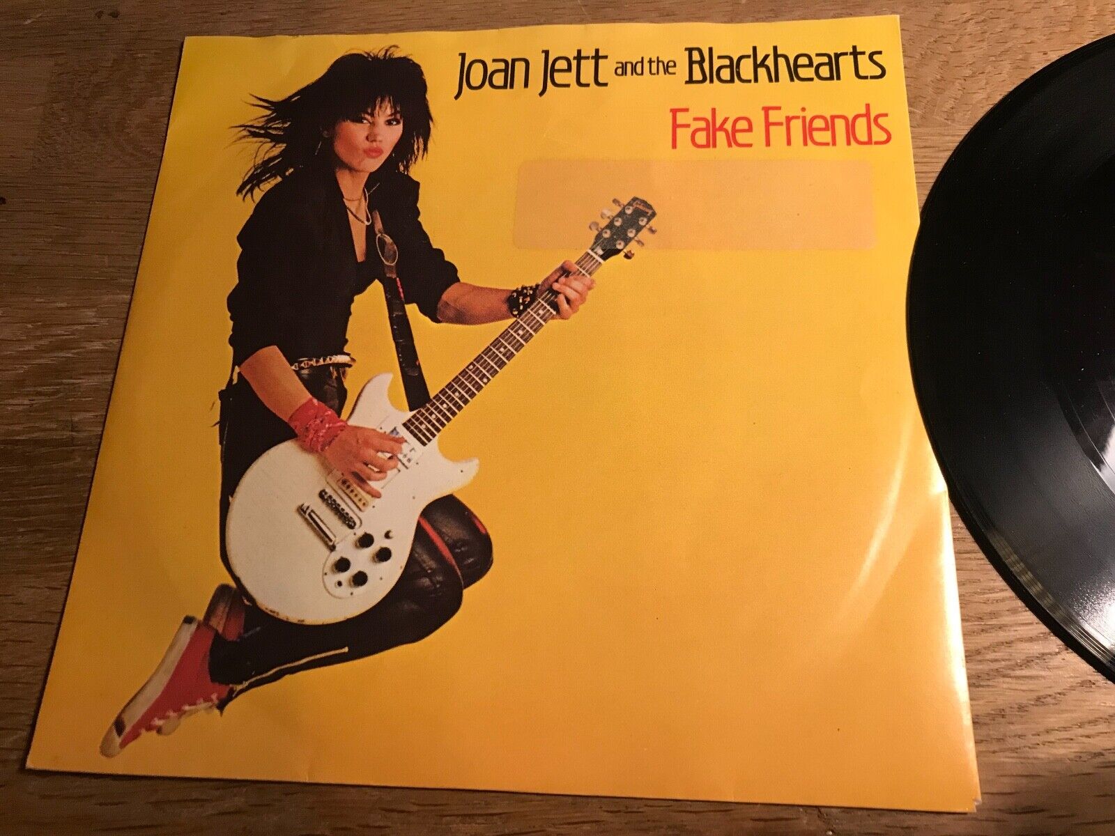 JOAN JETT  THE BLACK HEARTS "FAKE FRIENDS" NCB SMASH RECORDS SCANDINAVIAN PRESS