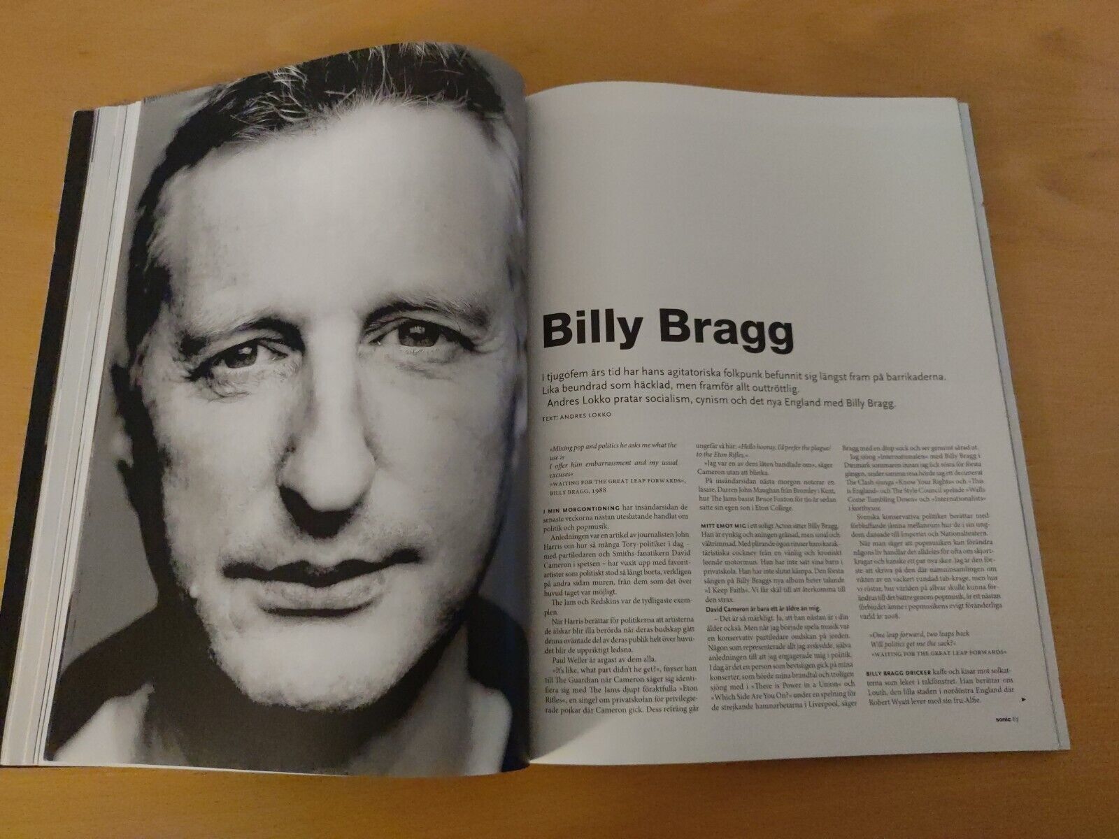 Swedish Magazine BILLY BRAGG Kelley Polar REM Swamp Dogg M83 DUFFY ShawnDa B25