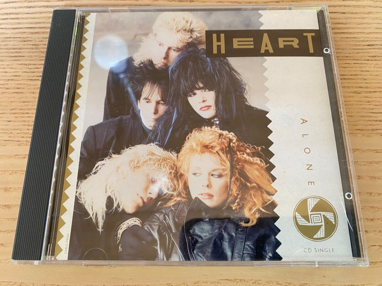 HEART "ALONE" DDD 1 TRACK USA PROMOTIONAL CD SINGLE CAPITOL RECORDS 1987 SCARCE*