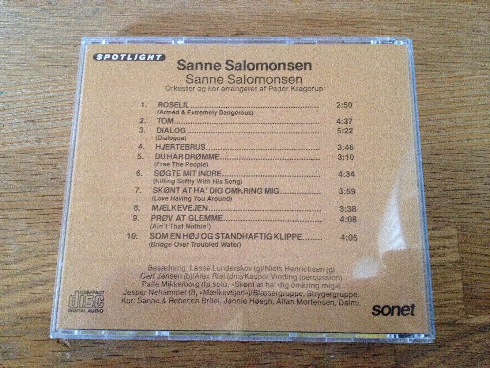 SANNE SALOMONSEN "SANNE SALOMONSEN SPOTLIGHT" NCB CD 10 TRACK SONET GRAMMOFON AS