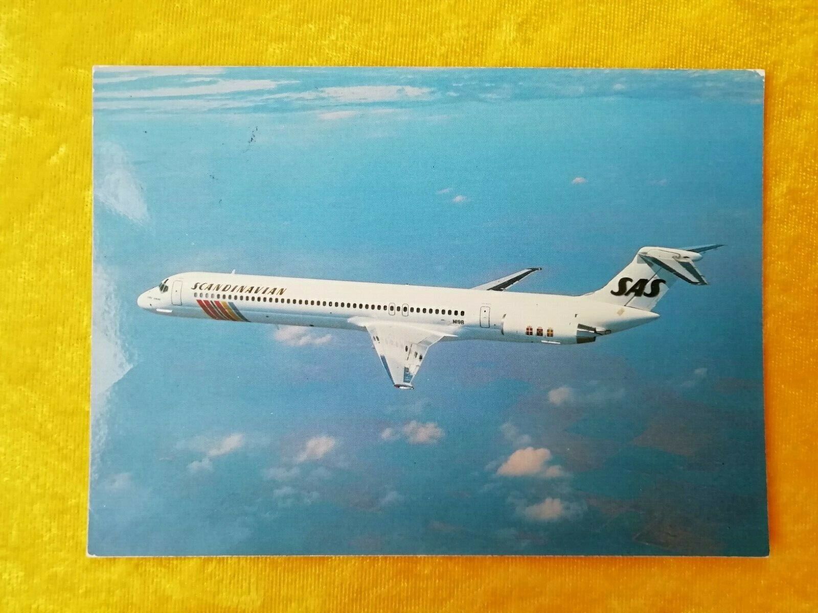 Aviation postcardSASScandinavian Airlines Used postcard from 1999