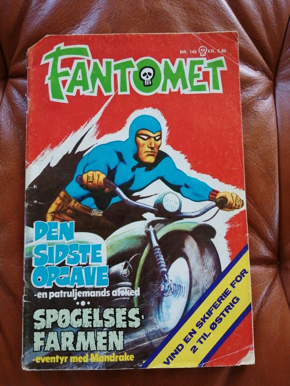 DenmarkComic magazine "FANTOMET" No 145 Interpresse 1980