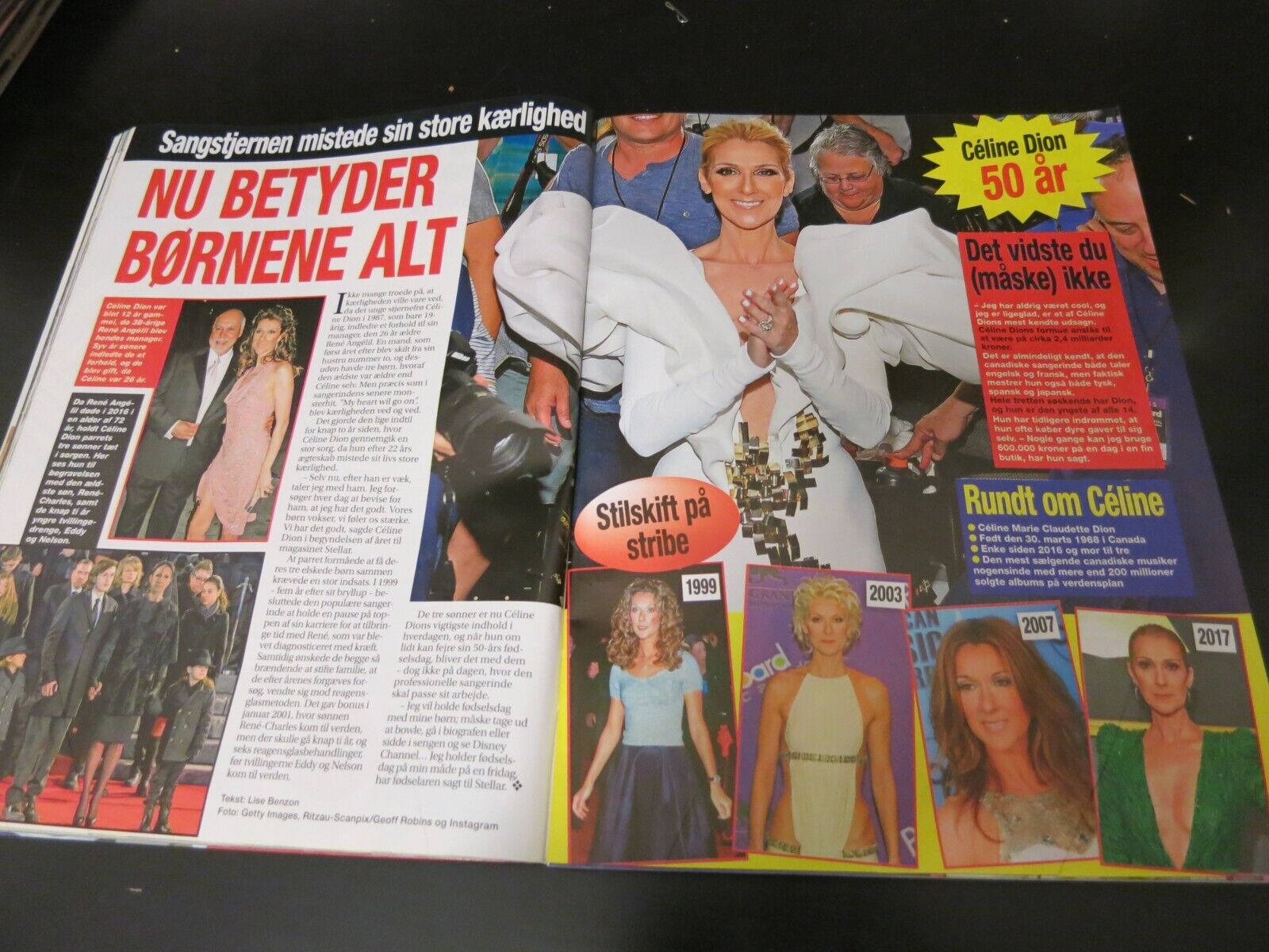 Danish Magazine ROYAL MARY Sanne Salomonsen CELINE DION Sharon Stone BL47