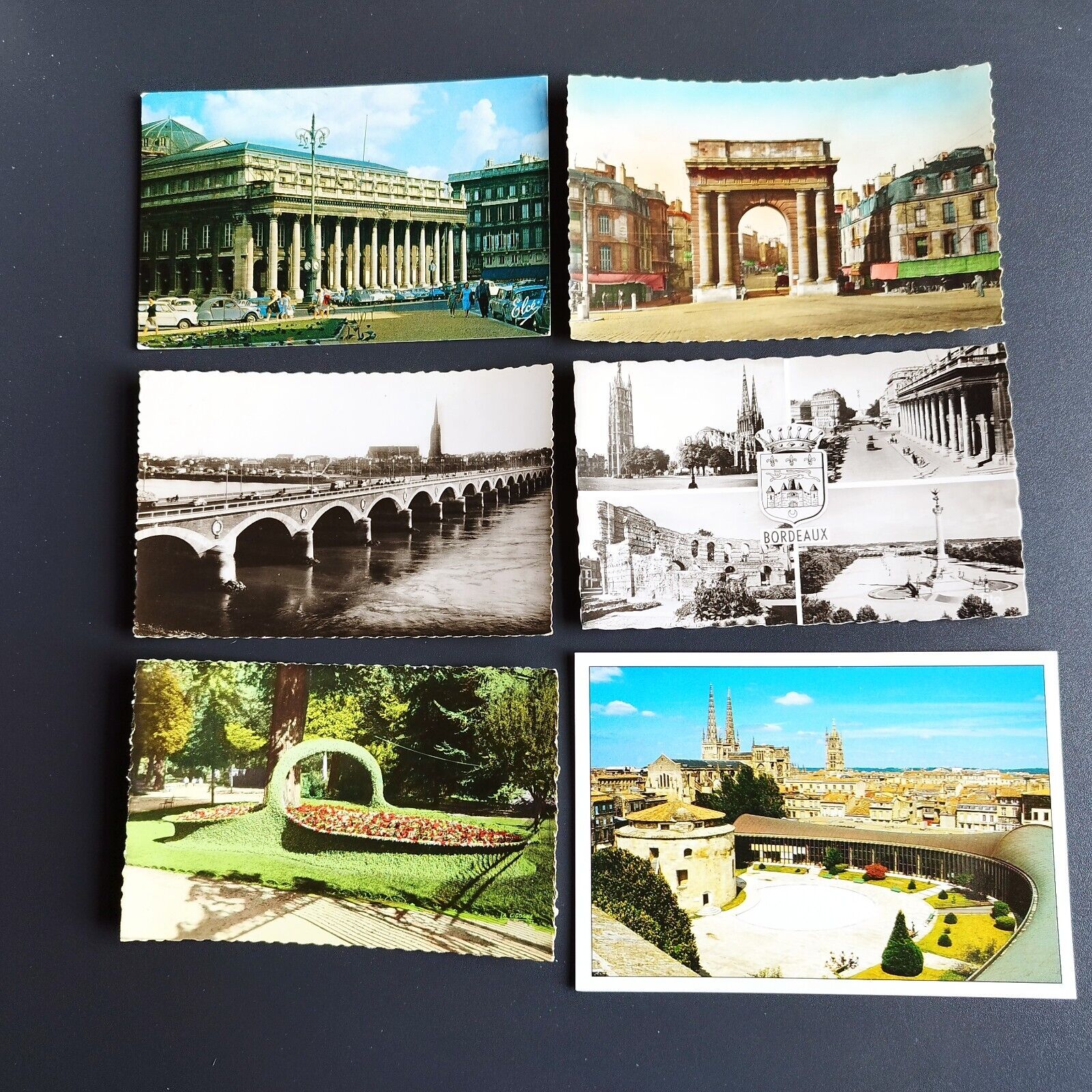 France 20 vintage postcards Bordeaux