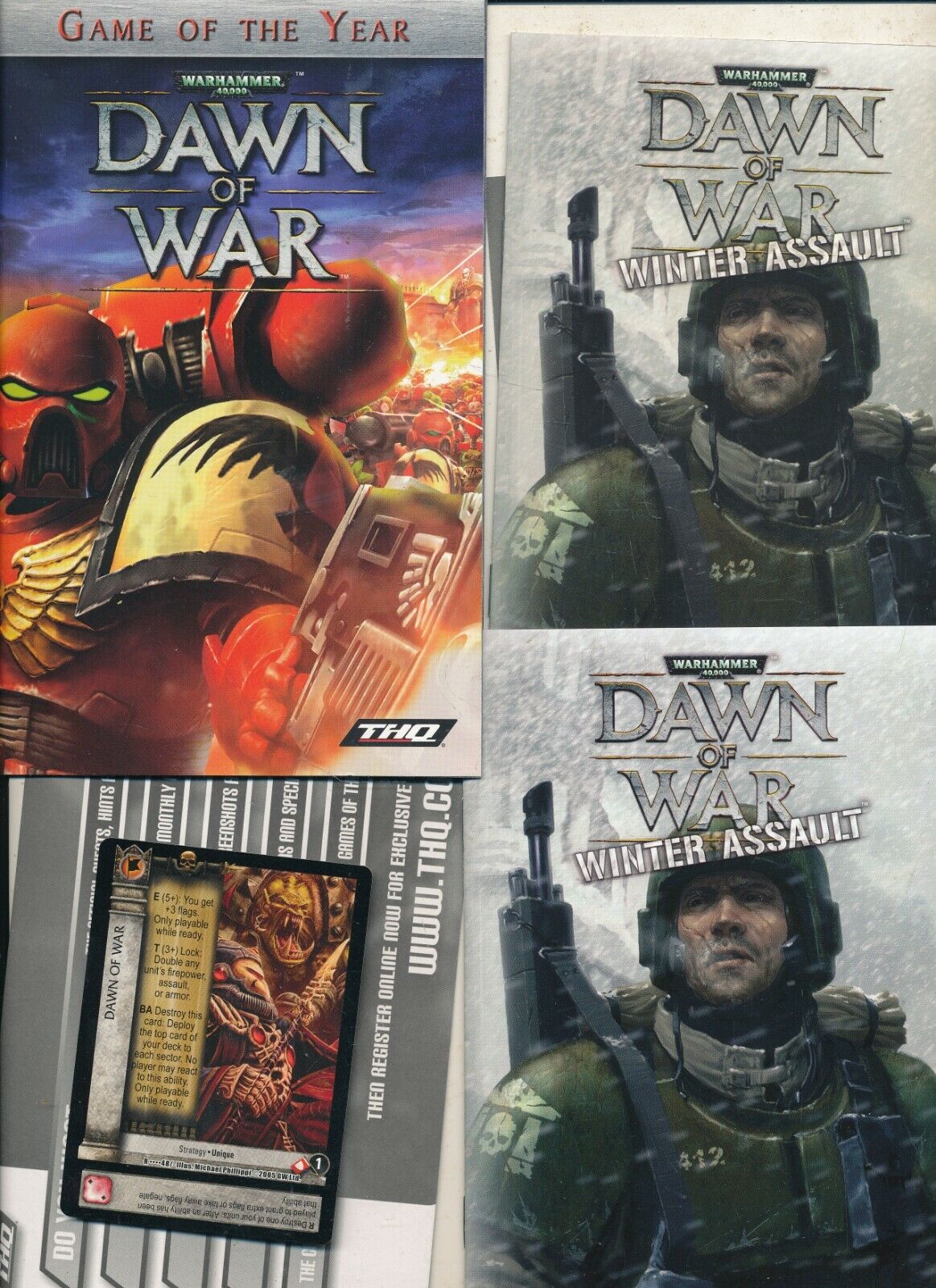 PC -  DAWN OF WAR + DAWN OF WAR WINTER ASSAULT FOR WINDOWS - WARHAMMER 40000