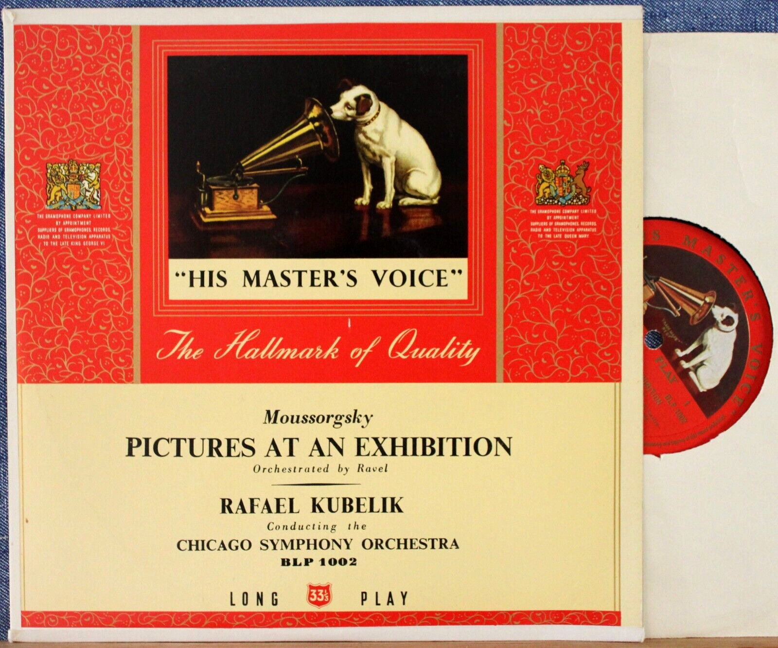 Kubelik Moussorgsky (Exhibition) HMV BLP 1002 (10") NM