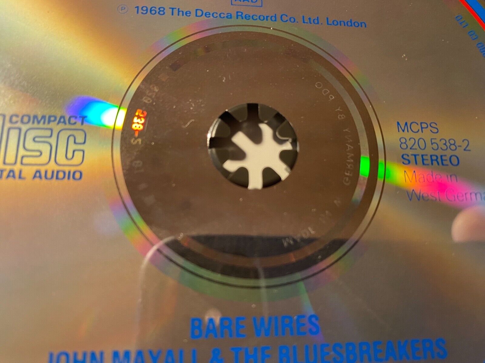 JOHN MAYALL´S BLUES BREAKERS "BARE WIRES" LONDON AAD CD ALBUM RECORDS 1968 RARE*