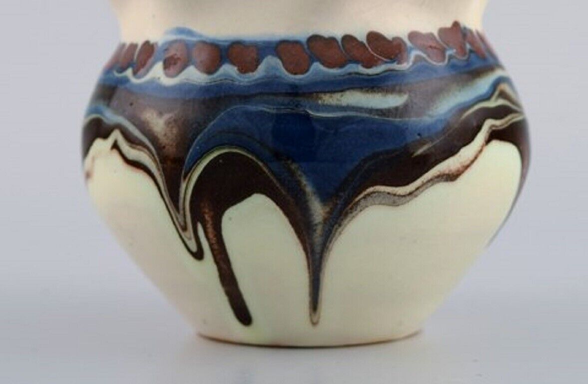 Kähler Denmark Glazed stoneware vase in modern design 1930/40's