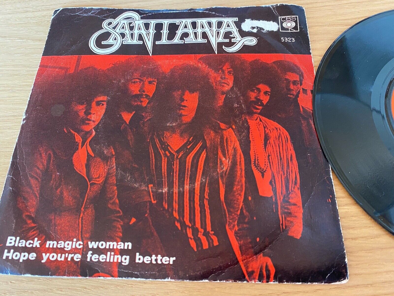 SANTANA "BLACK MAGIC WOMAN /HOPE YOU´RE FEELING BETTER" 1971 CBS NCB NORDIC PRES