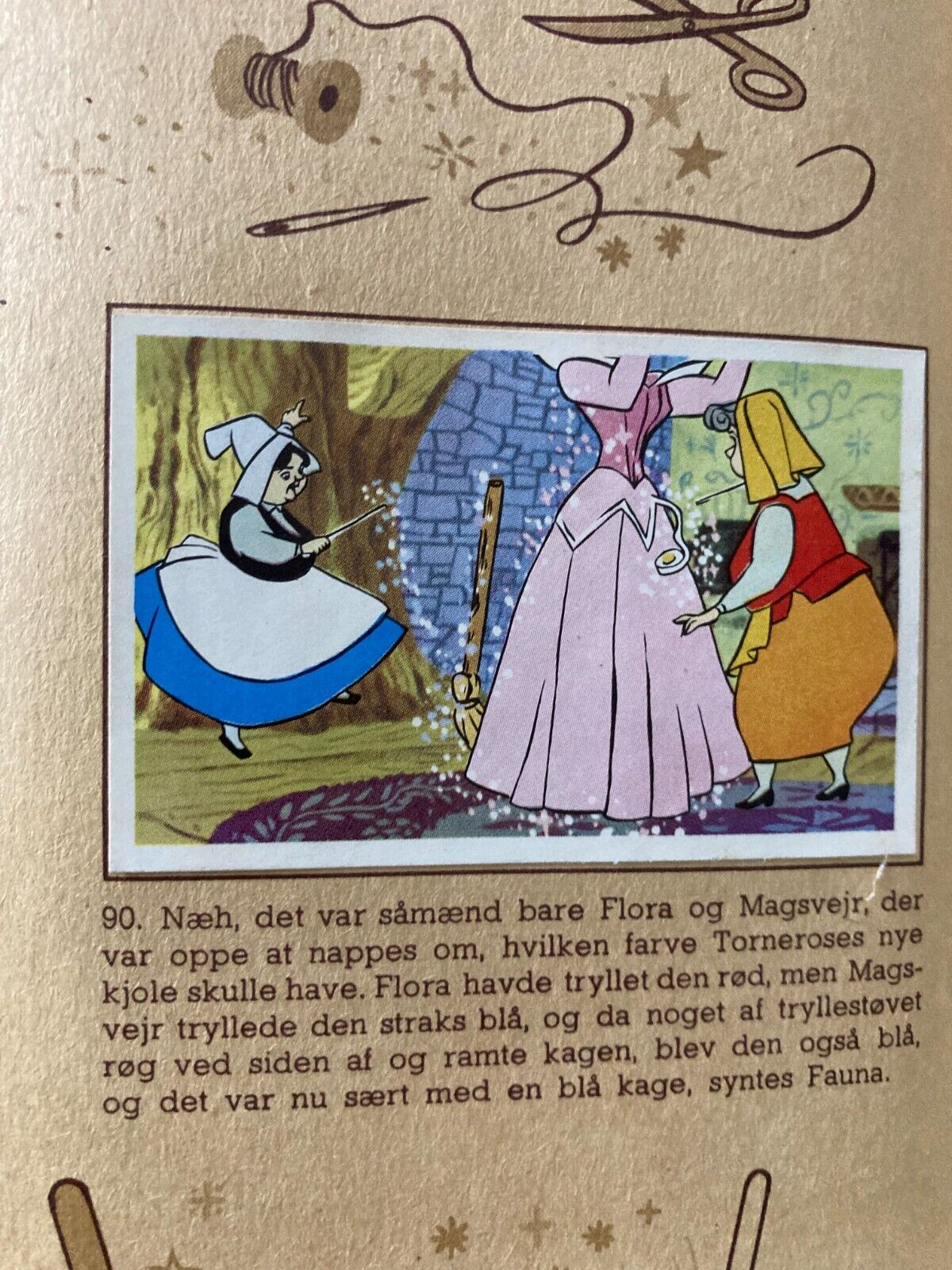 Complete Set of Danish 196 "Sleeping Beauty" Movie Trading Cards + Album (1959)