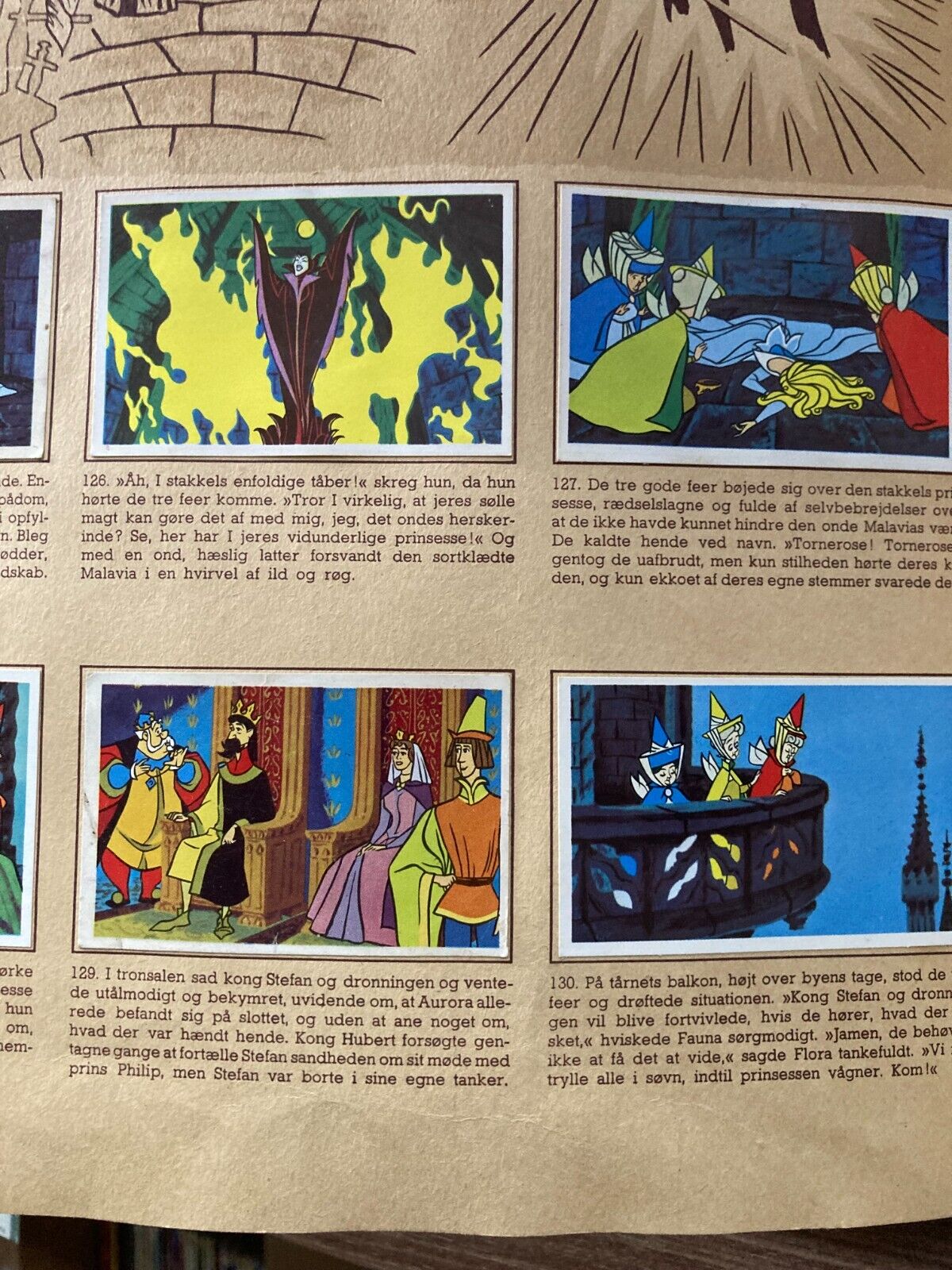 Complete Set of Danish 196 "Sleeping Beauty" Movie Trading Cards + Album (1959)