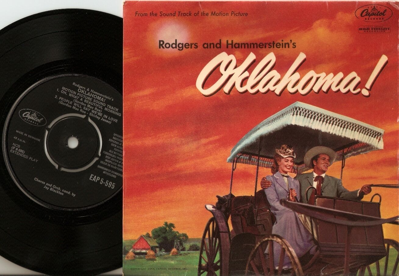 OKLAHOMA DANISH EP 45+PS MISPRINTED PICTURE SLEEVE / COVER FILM STAGE