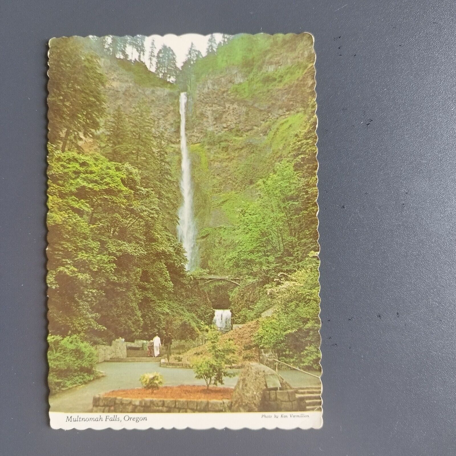 Oregon Moltnomah Falls Columbia River Gorge - Posted 1976