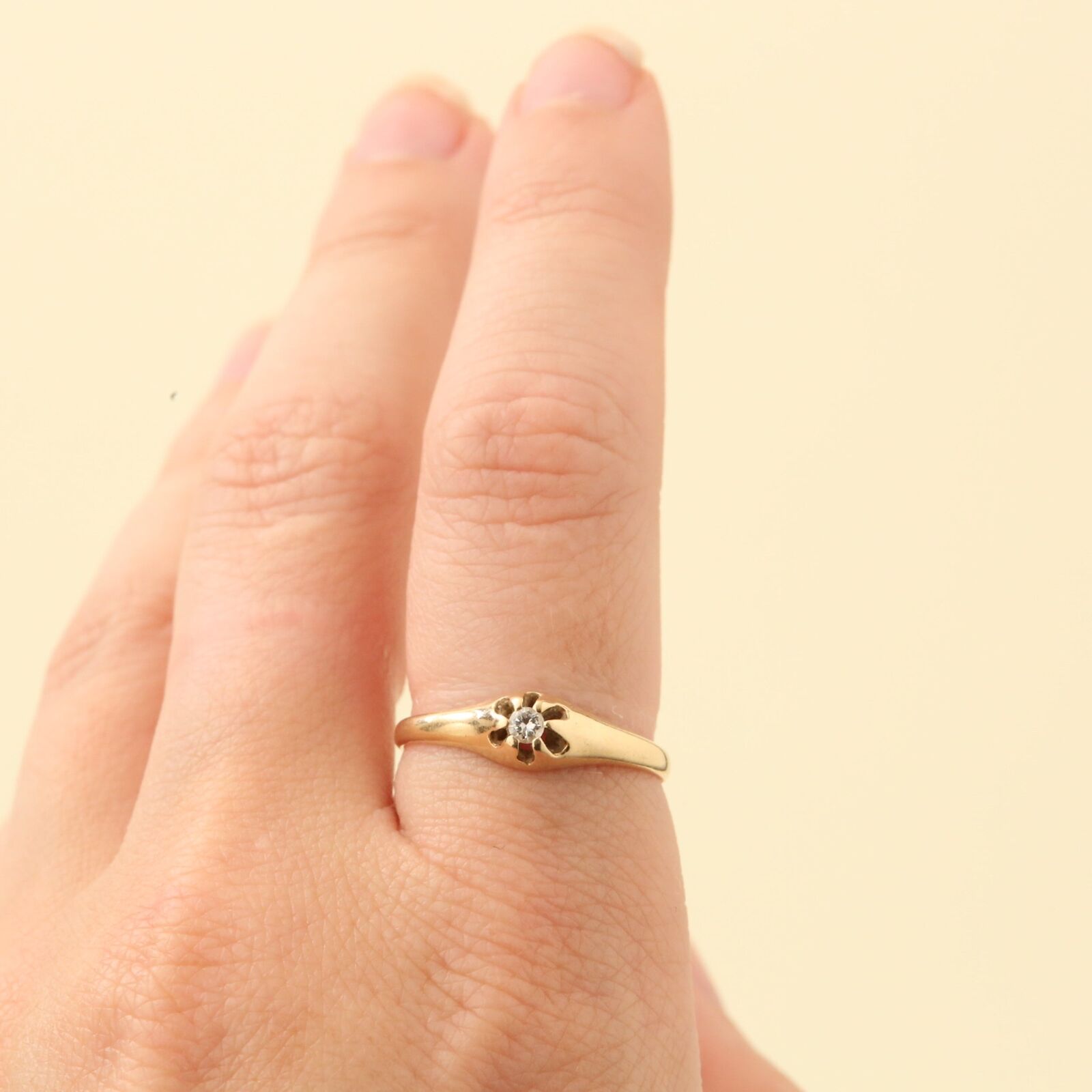 Ring in 14K Gold size 6½ | Real Genuine Gold | Minimalistic Gold