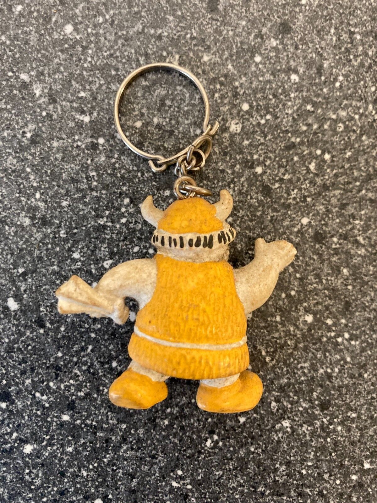 Vintage Wildi Viking Mascot Keychain - Unique Collectible Fun Keyring in Plastic