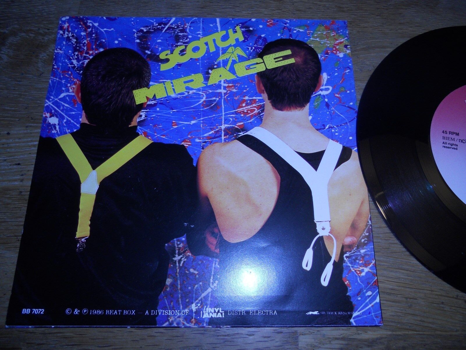 SCOTCH "MIRAGE" 1986 NCB SWEDISH EDITION BEAT BOX VINYL MANIA DISCO MAGIC ITALO*