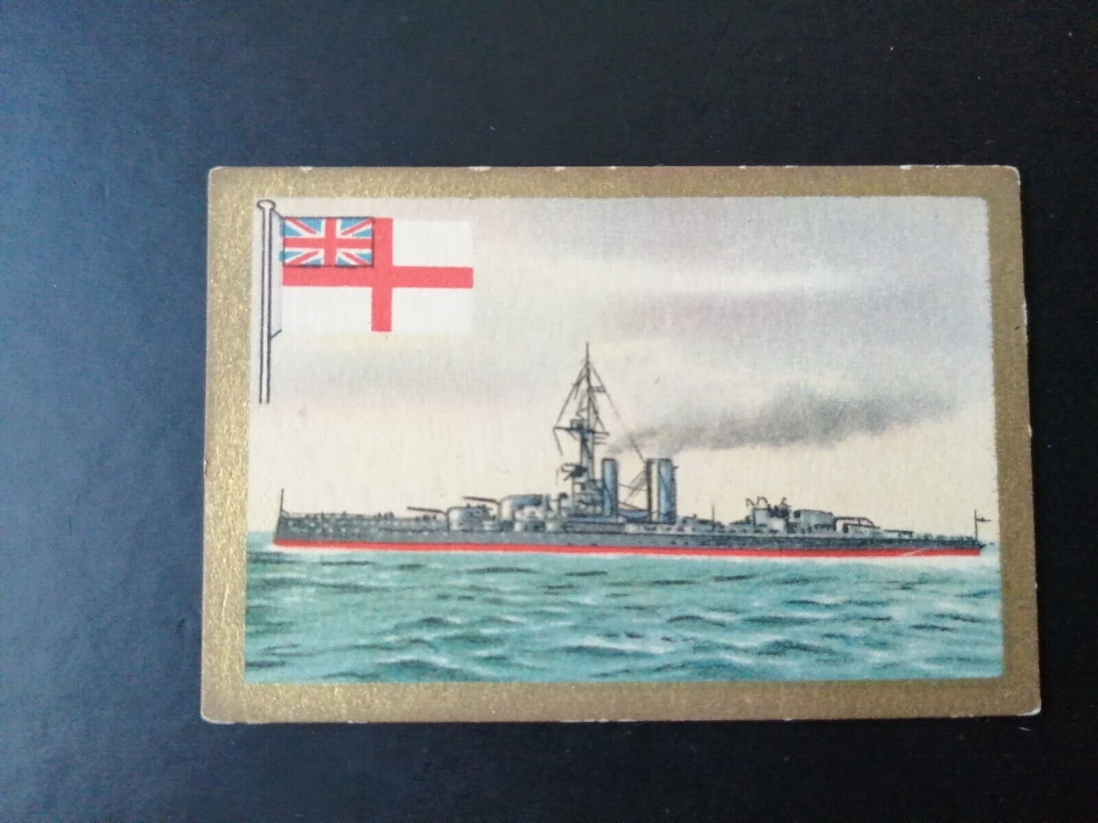 German SABA tobacco ship trading card 1931-33No 140 "Iron Duke" England