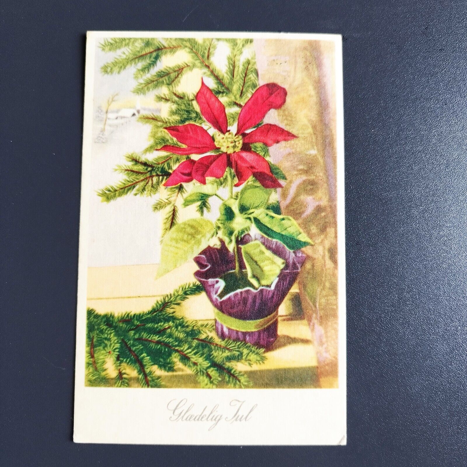 Denmark Vintage Christmas card - Posted 1959 - No X 16