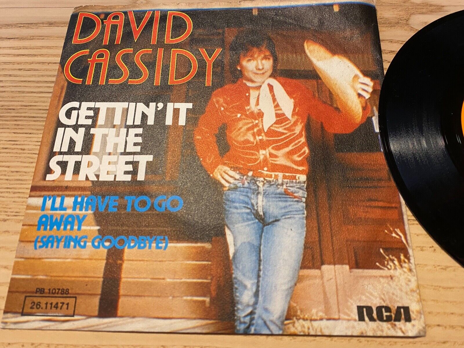 DAVID CASSIDY "GETTIN´ IT IN THE STREET" 1976 GERMAN PRESS SINGLE RCA VICTOR 7"*