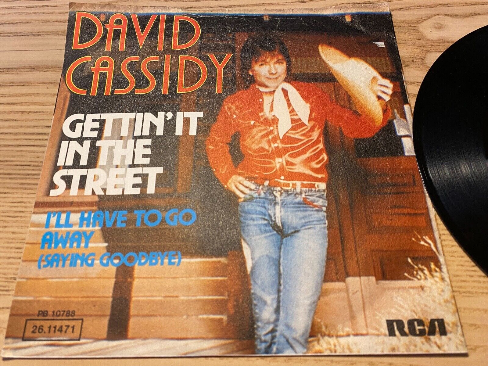 DAVID CASSIDY "GETTIN´ IT IN THE STREET" 1976 GERMAN PRESS SINGLE RCA VICTOR 7"*