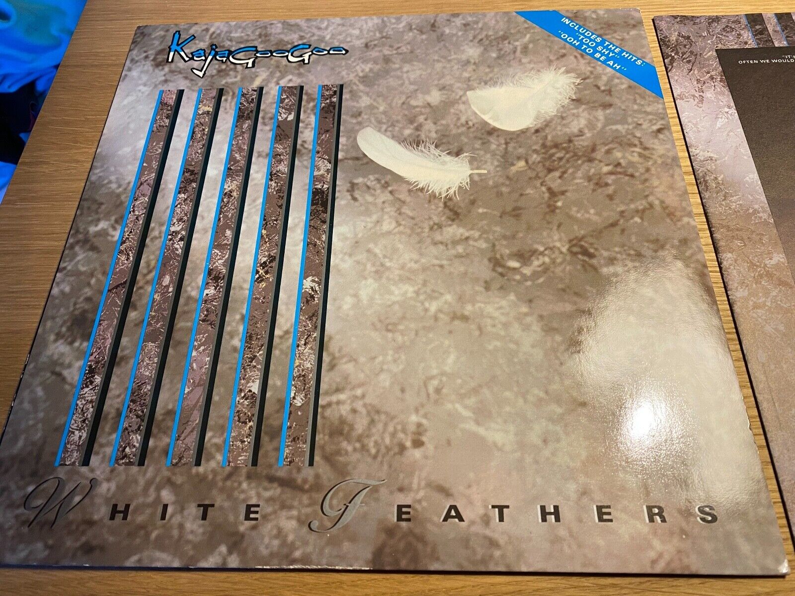 KAJAGOOGOO "WHITE FEATHERS" EMI RECORDS 1983 10 TRACK LP DUTCH PRESS INNERSLEEVE