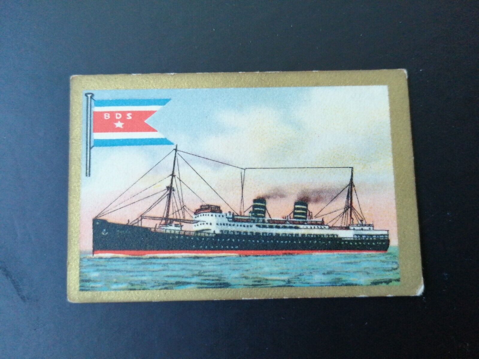 German SABA tobacco ship trading card 1931-33No 71"Venus" BergenNorway