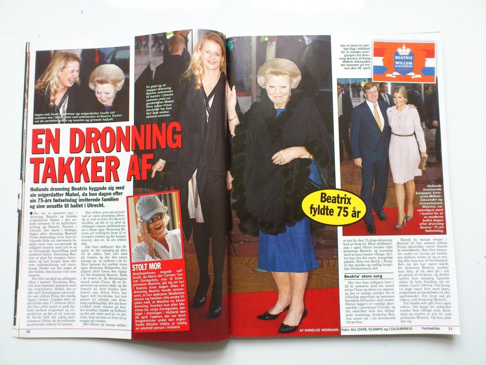 Danish magazine "Billed Bladet" Nr6/2013Royals/TV and Film stars