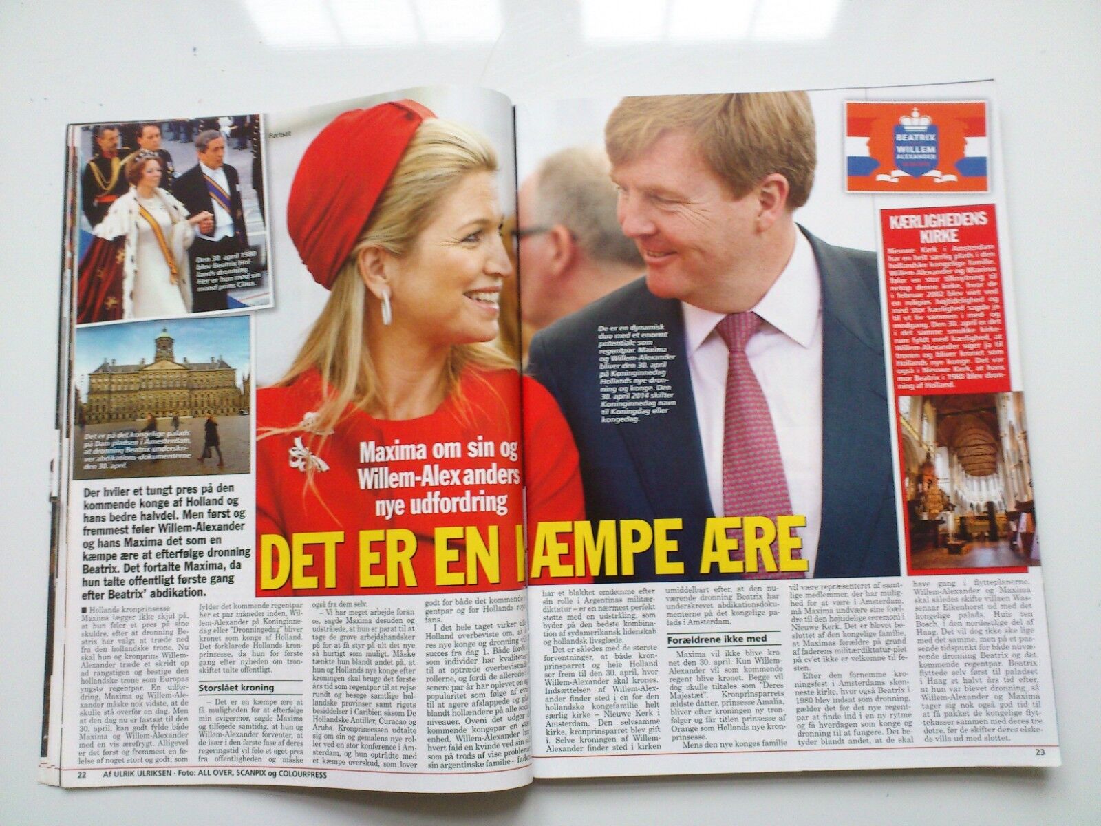 Danish magazine "Billed Bladet" Nr6/2013Royals/TV and Film stars