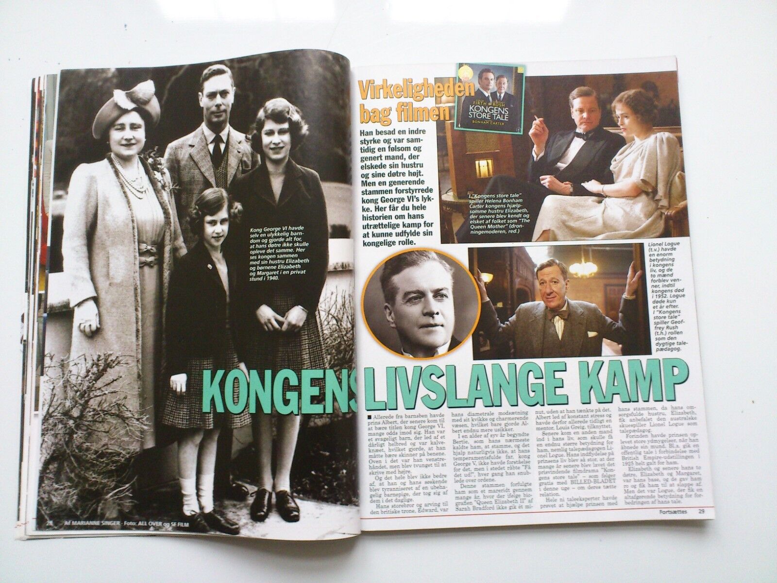 Danish magazine "Billed Bladet" Nr6/2013Royals/TV and Film stars