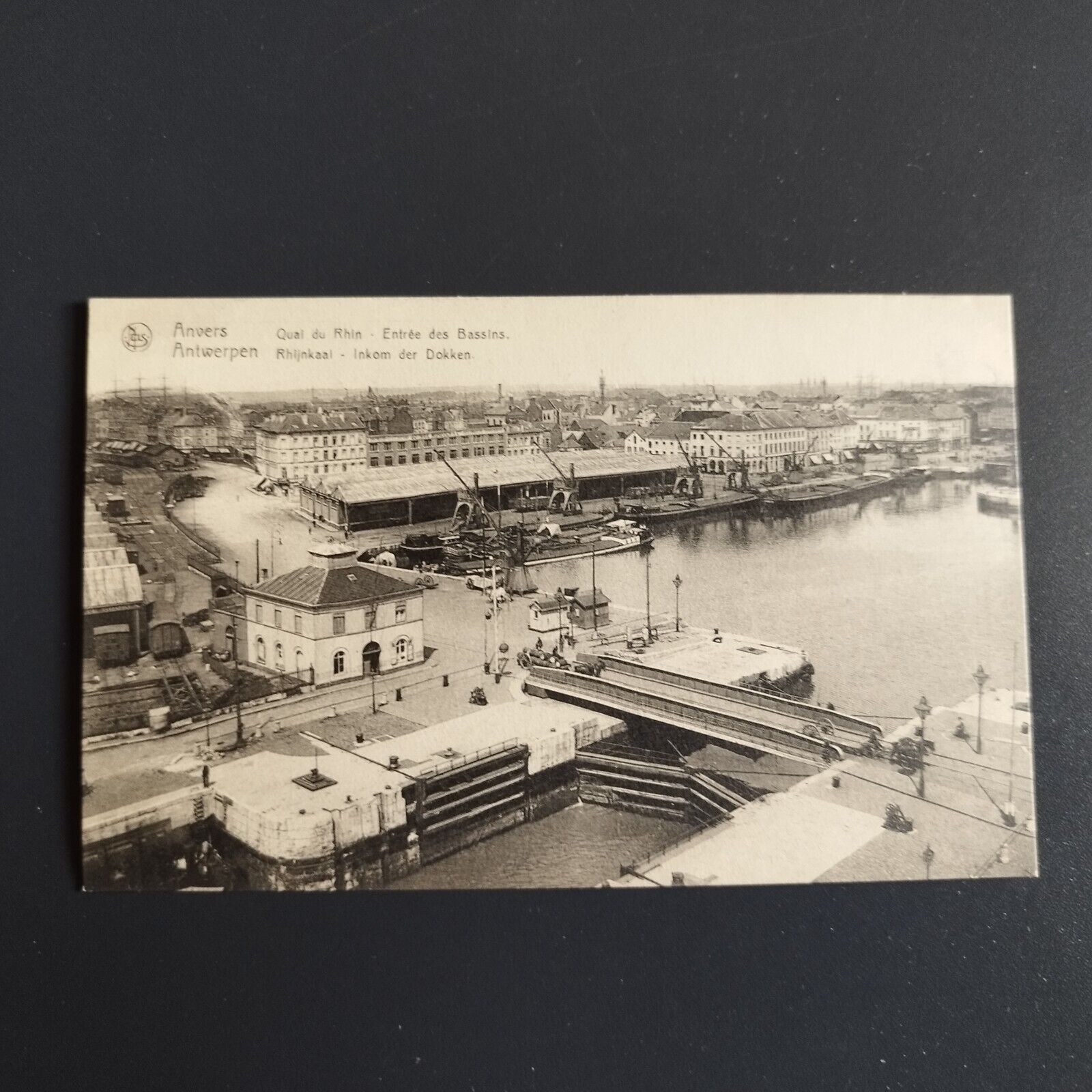 Belgium -Anvers-Quai du Rhin -Entrées des Bassins 1910s