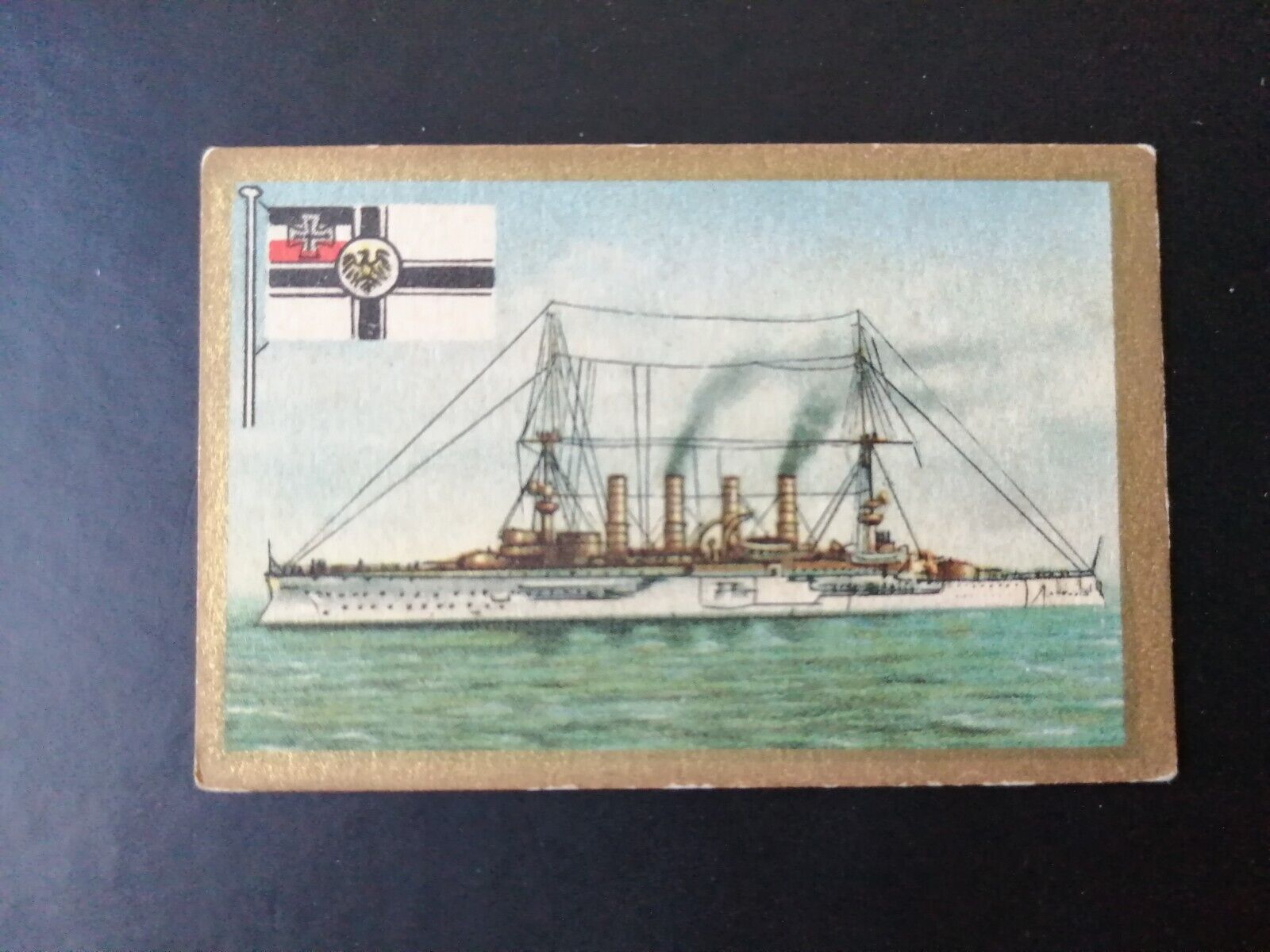 German SABA tobacco ship trading card 1931-33No 154 " Scharnhorst" Germany