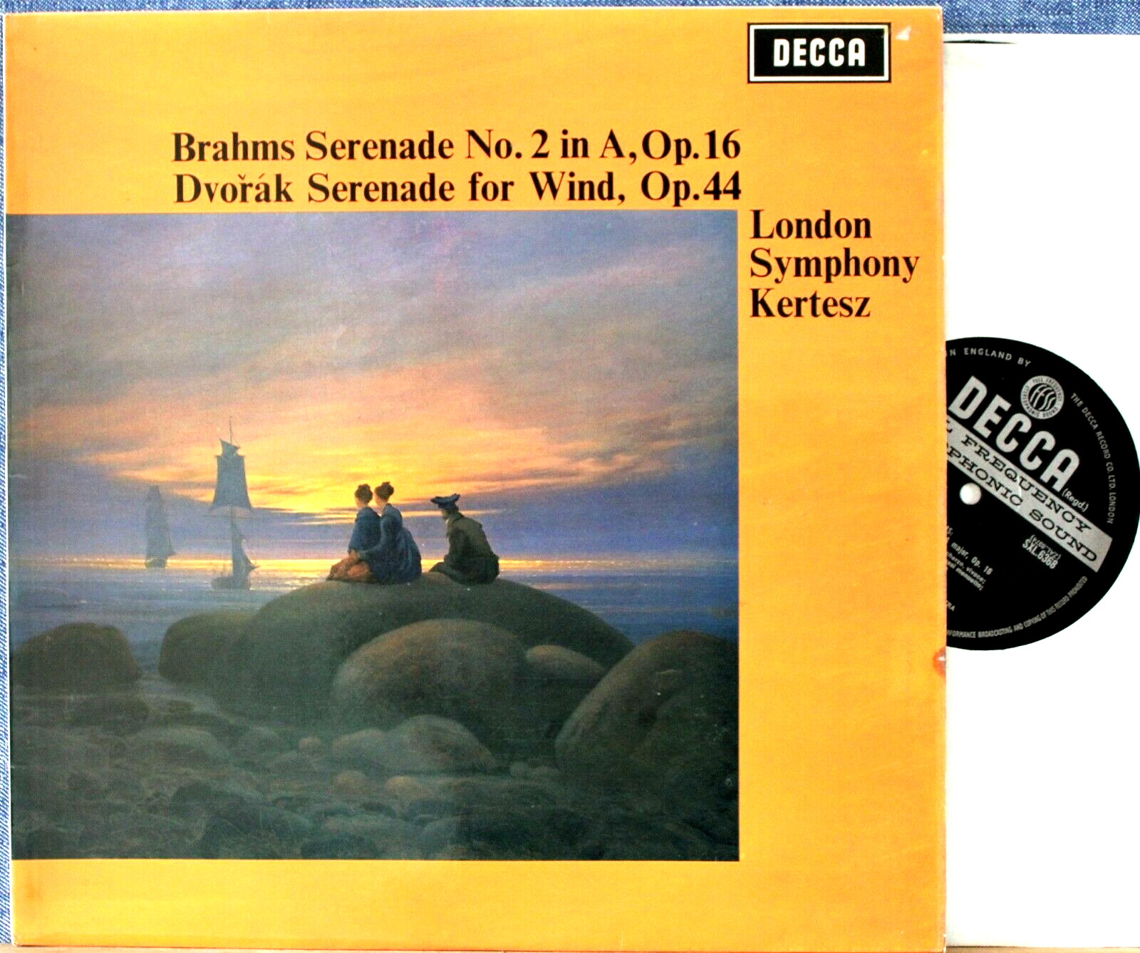 Kertesz Brahms (Serenade 2) + Dvorak (Serenade) Decca SXL 6368 wb NM(-)