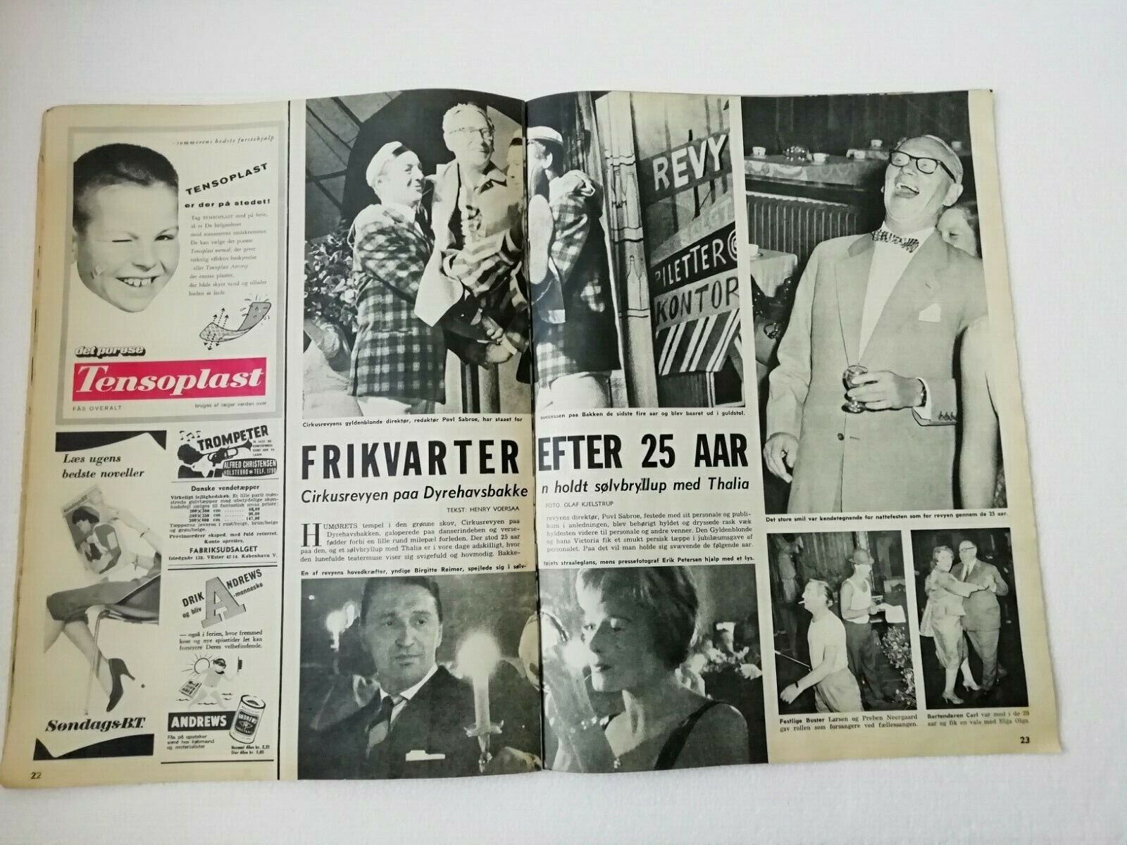 Danish magazine"Billed Bladet" no 261959Brigitte Bardot and Jacques Charrier