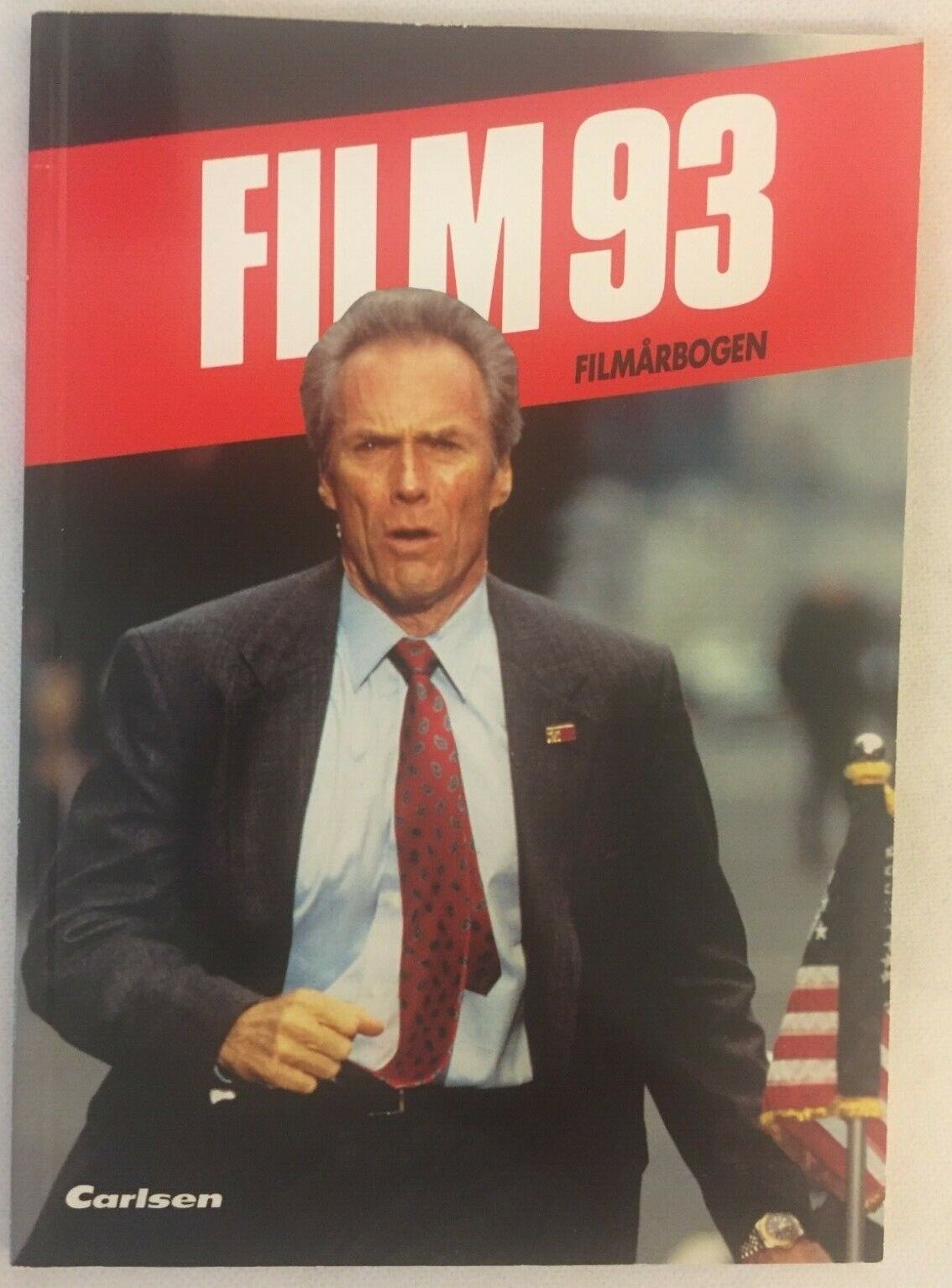 Clint Eastwood In the Line of Fire Vintage Danish Magazine Booklet Film 1993