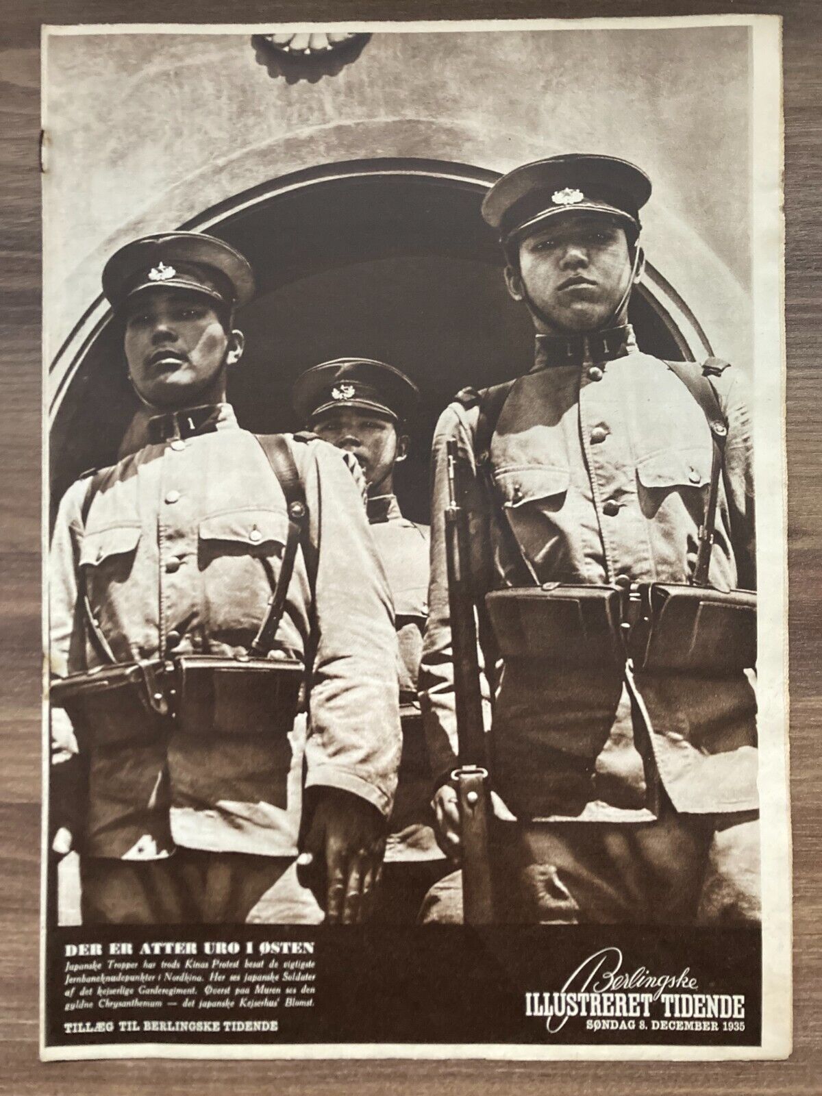 Japan Imperial Guards Invasion China Danish Magazine 1935 "Berlingske IT"