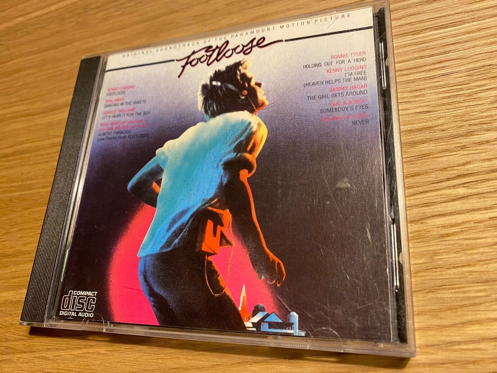 FOOTLOOSE ORIGINAL SOUNDTRACK 9 TRACK CD ALBUM 1984 CBS RECORDS AUSTRIA 1 PRESS