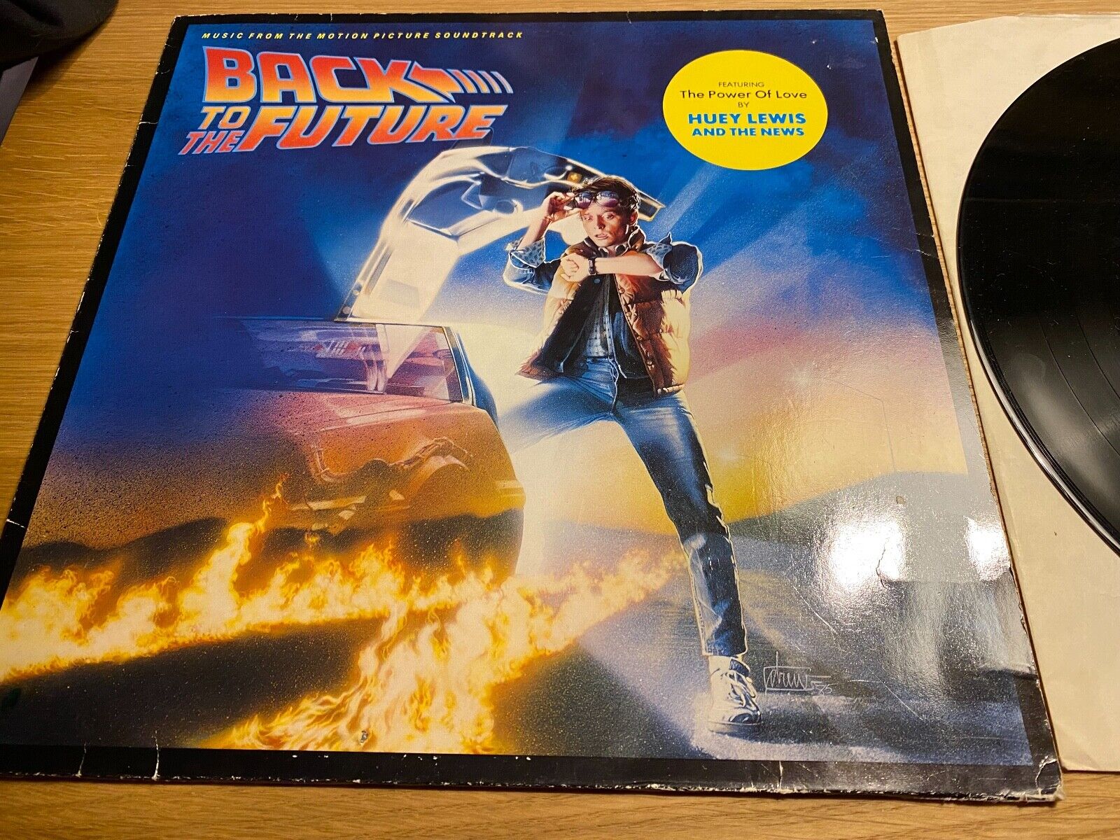 "BACK TO THE FUTURE" SOUNDTRACK 1985 10 TRACKS WEST GERMAN PRESS LP MCA RECORDS*