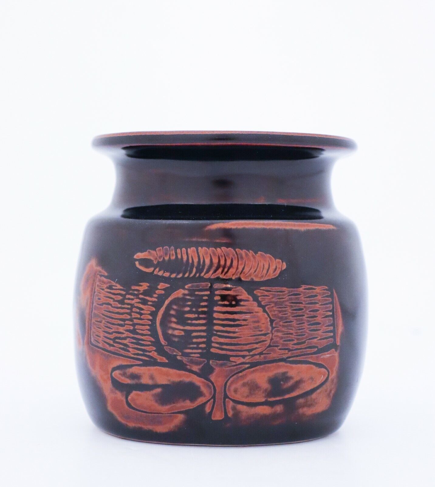 Stig Lindberg Pottery - Black Ceramic Vase Gustavsberg Studio Mid 20th Century