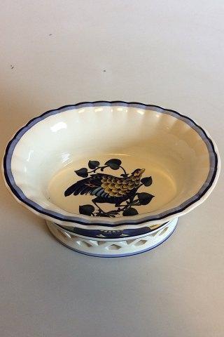 Royal Copenhagen Blue Pheasant Pierced Fruit Basket No 690