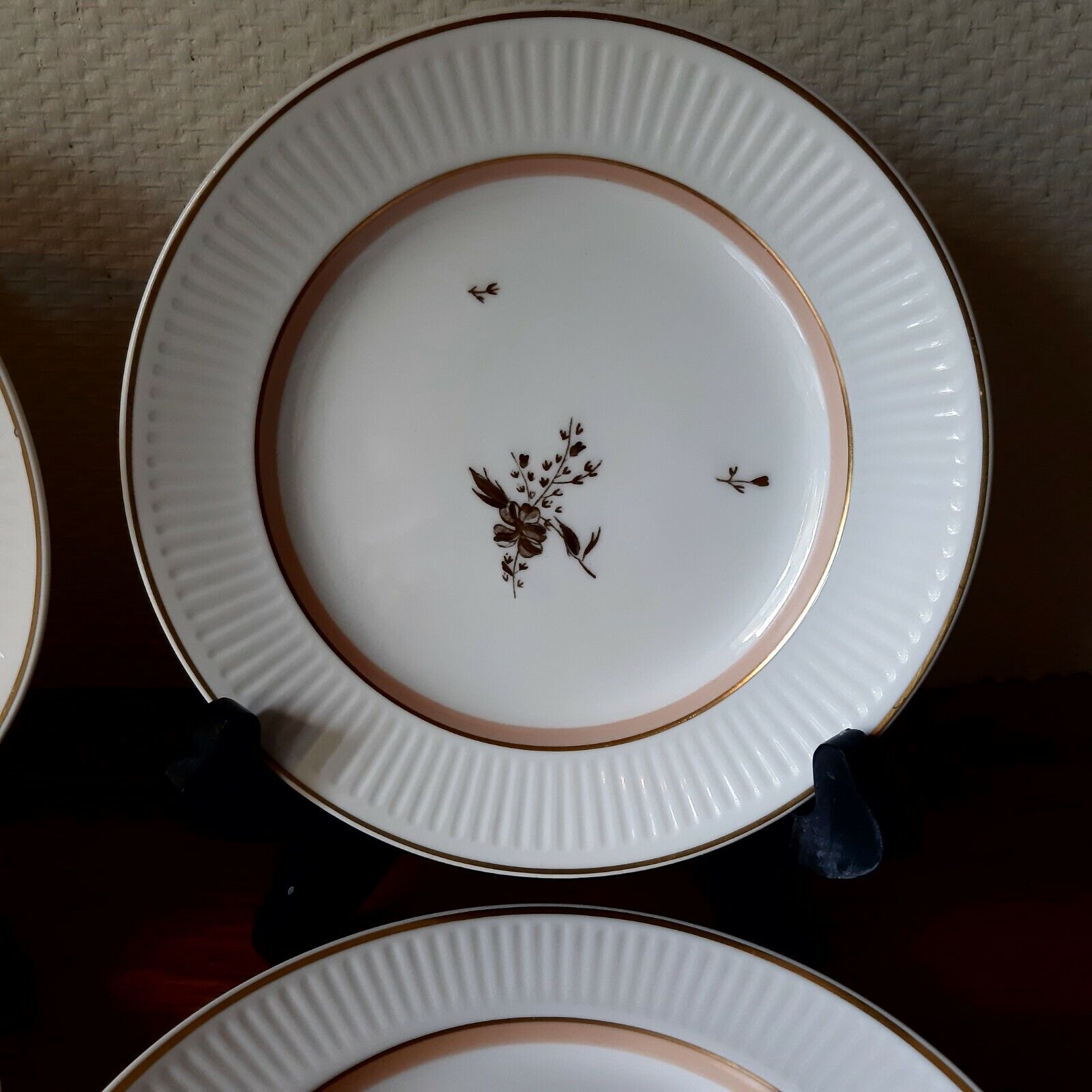 CLARISSA Set of 4 Cake Plates # 1510-14066 Royal Copenhagen 17 cm