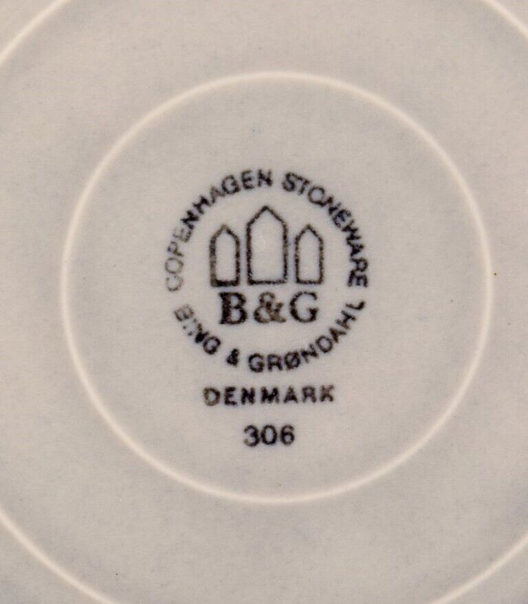 Jens Harald Quistgaard for Bing  Grøndahl "Mexico" six cake plates