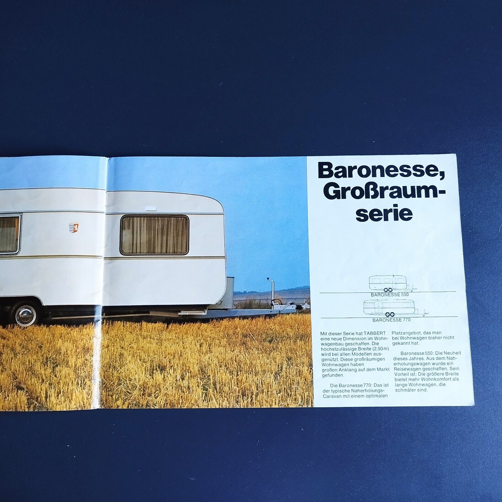 German TABBERT Caravan catalog from 1974