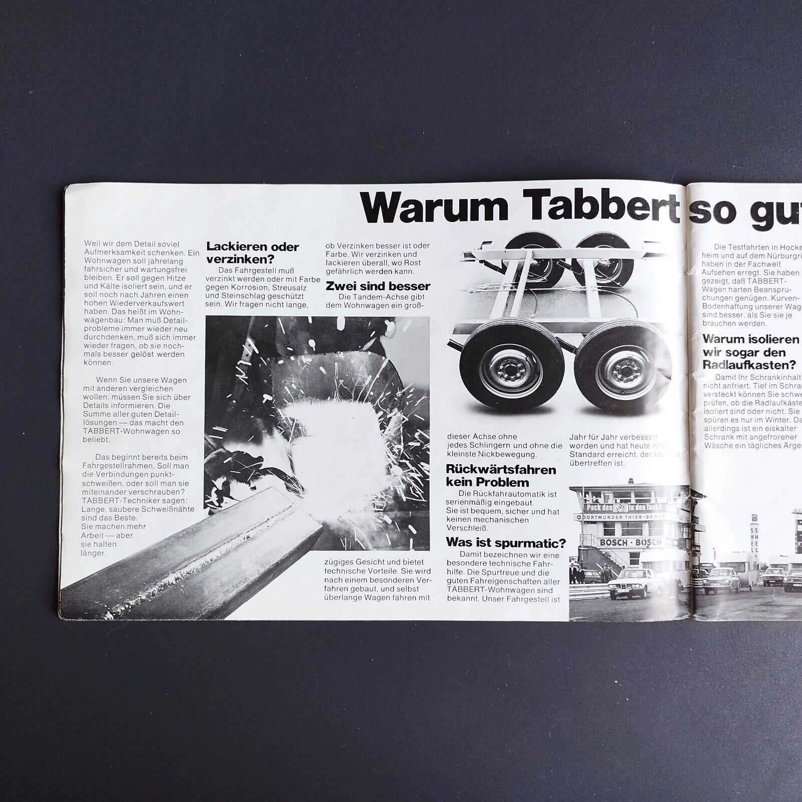 German TABBERT Caravan catalog from 1974