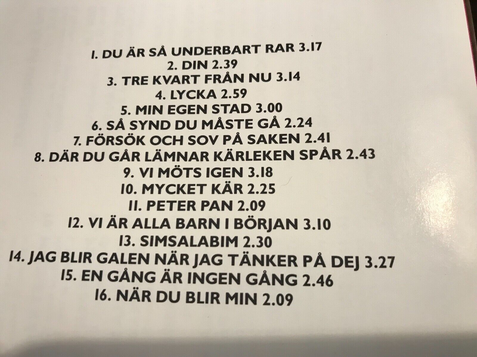 ANNI-FRID LYNGSTAD "PÅ EGEN HAND" 1991 16 TRACK EMI SVENSKA AB ABBA RELATED ANNI