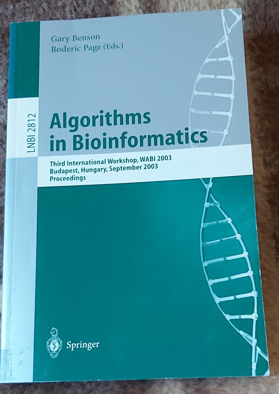 Algorithms in Bioinformatics