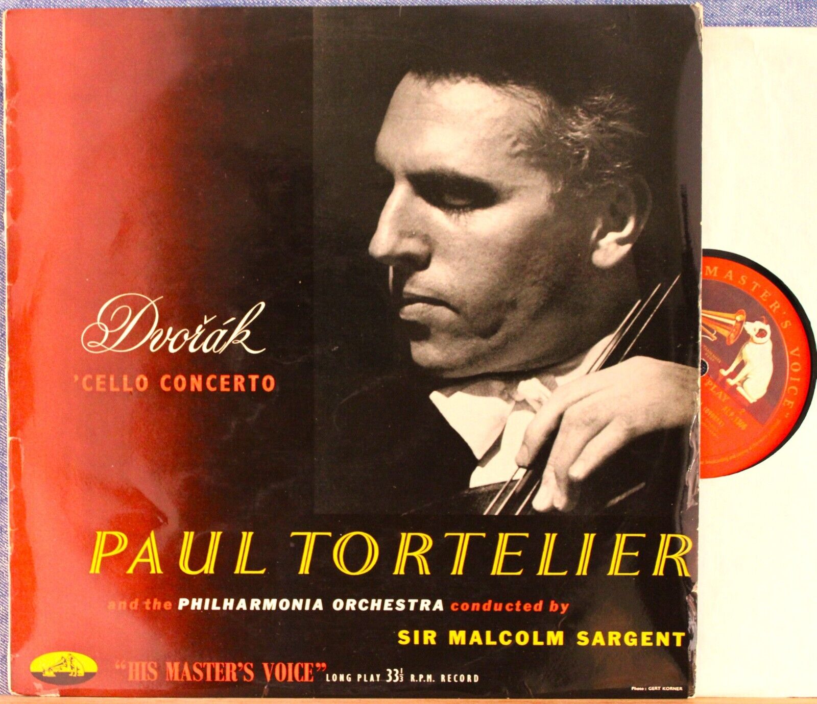 Tortelier; Sargent Dvorak (Cello concerto) HMV ALP 1306 NM(-)