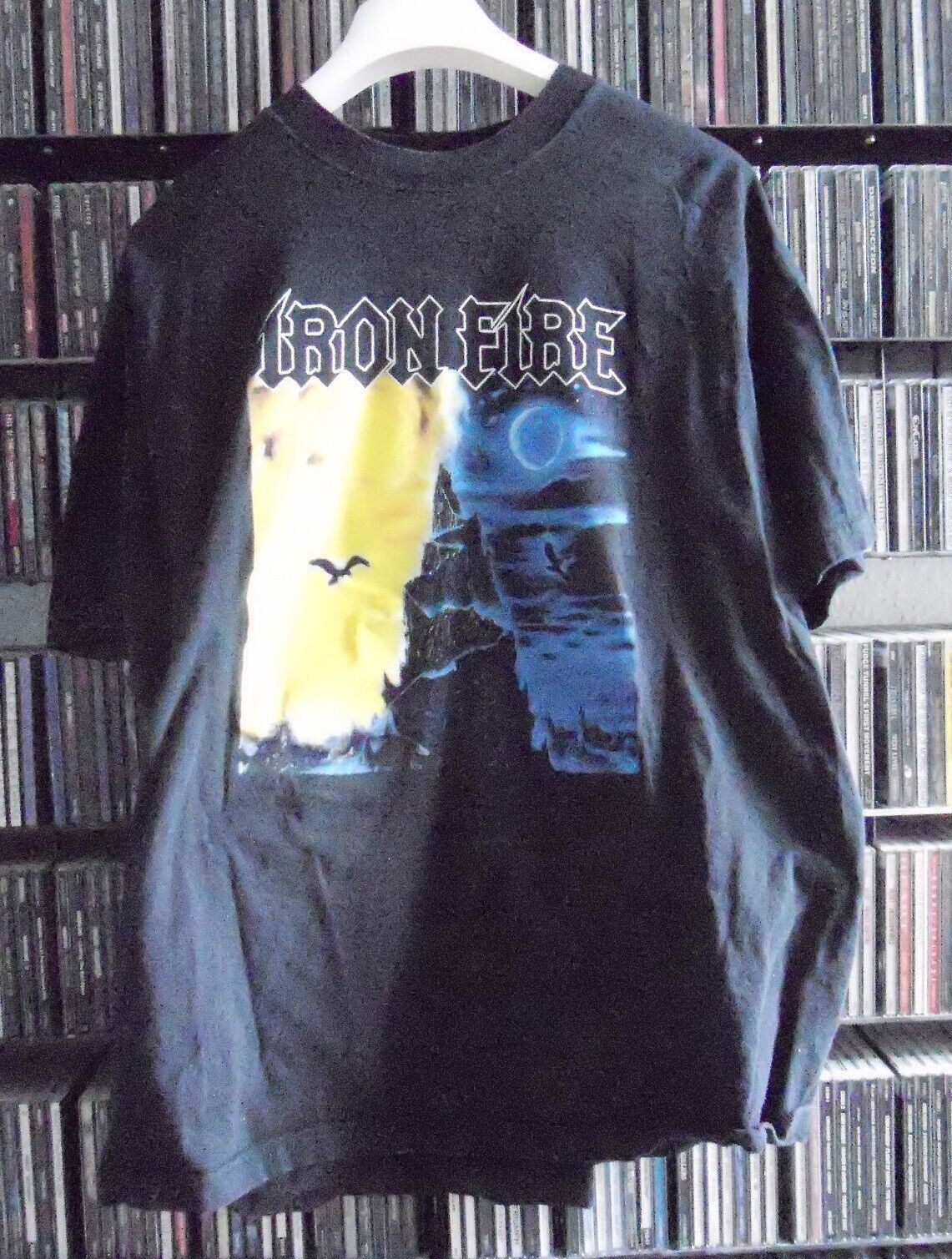 IRON FIRE: On The Edge T-shirt size XL Danish Heavy Metal